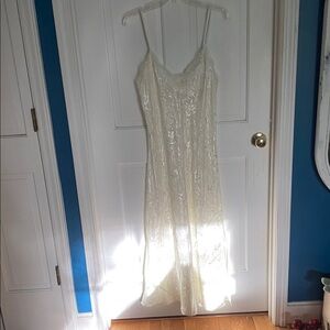 Ivory Lace Slip Dress